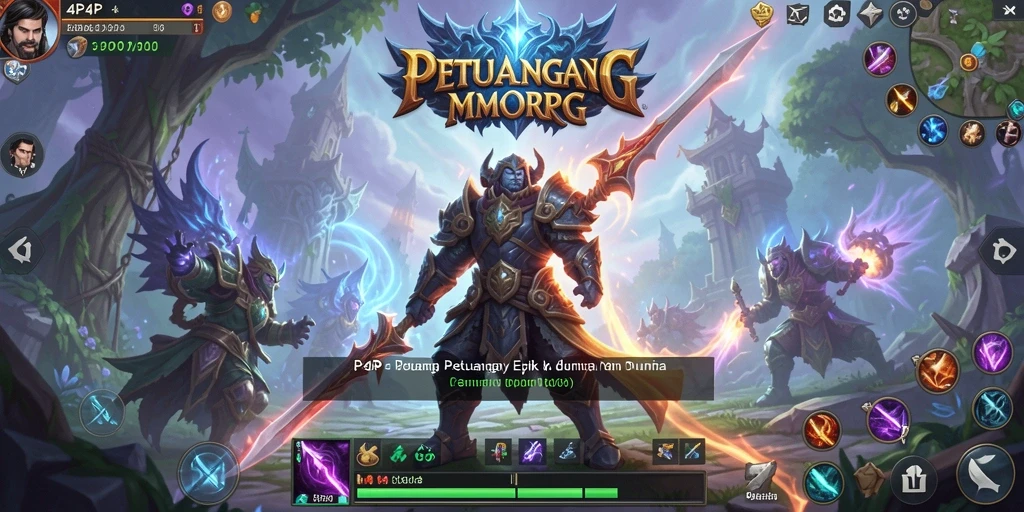 Gameplay seru di dunia fantasi MMORPG 4P4P