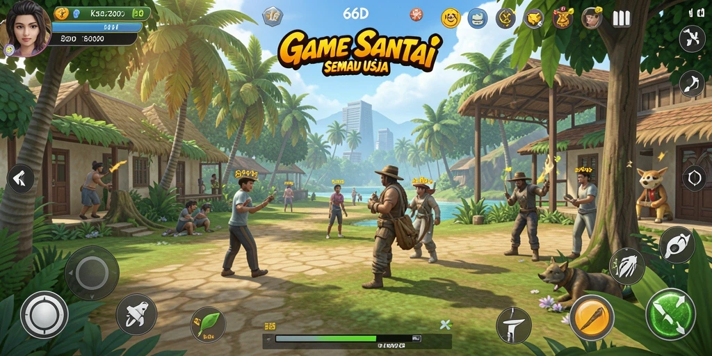 Tampilan gameplay menarik dari 66D dengan berbagai level yang menantang.