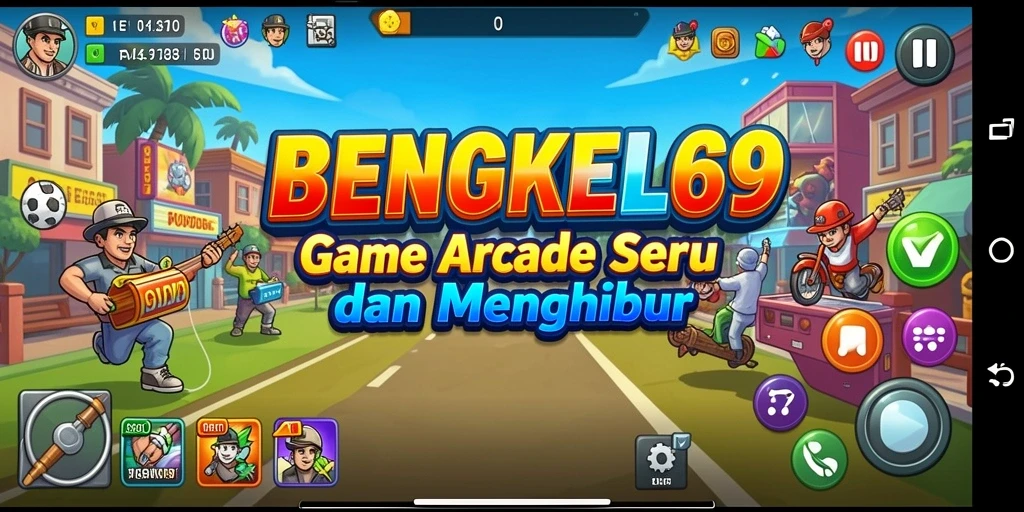 Tampilan gameplay menegangkan dalam BENGKEL69 dengan aksi seru.
