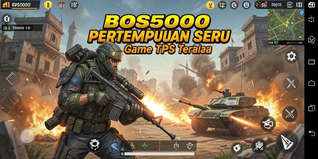 Tampilan gameplay BOS5000 yang seru dan dinamis.