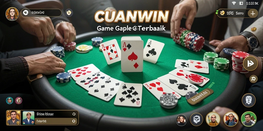 Tampilan gameplay seru di CUANWIN dengan nuansa Gaple yang kental.