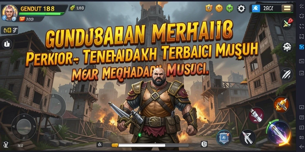 Tangkapan layar gameplay GENDUT188 menampilkan aksi menara pertahanan yang seru.