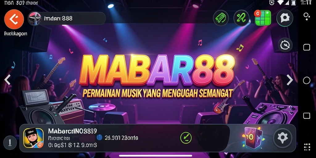 Tampilan gameplay MABAR88 yang memukau dan interaktif.