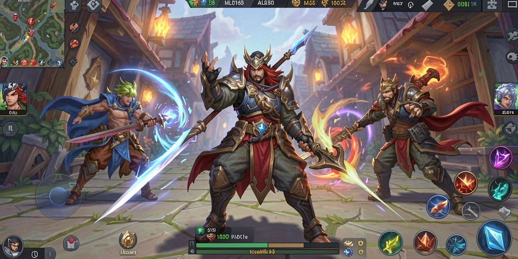 Tampilan gameplay menarik dari MLBB8 dengan elemen simulasi yang interaktif.