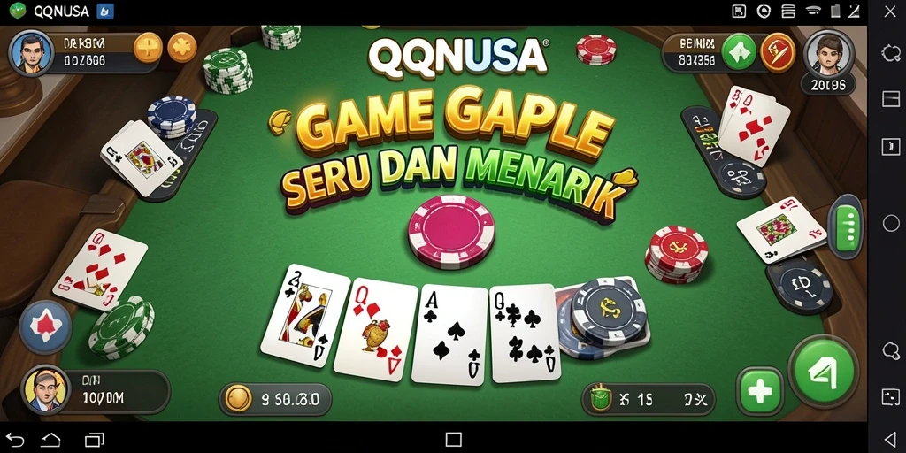 Tampilan gameplay seru dan menantang di QQNUSA.