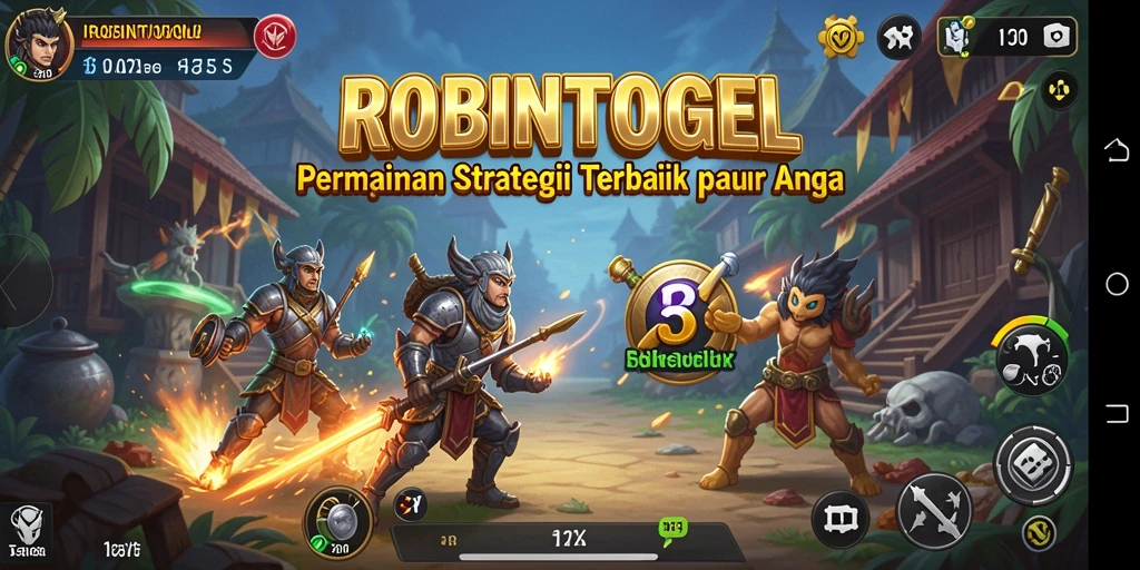 Tampilan gameplay ROBINTOGEL yang seru dan strategis.