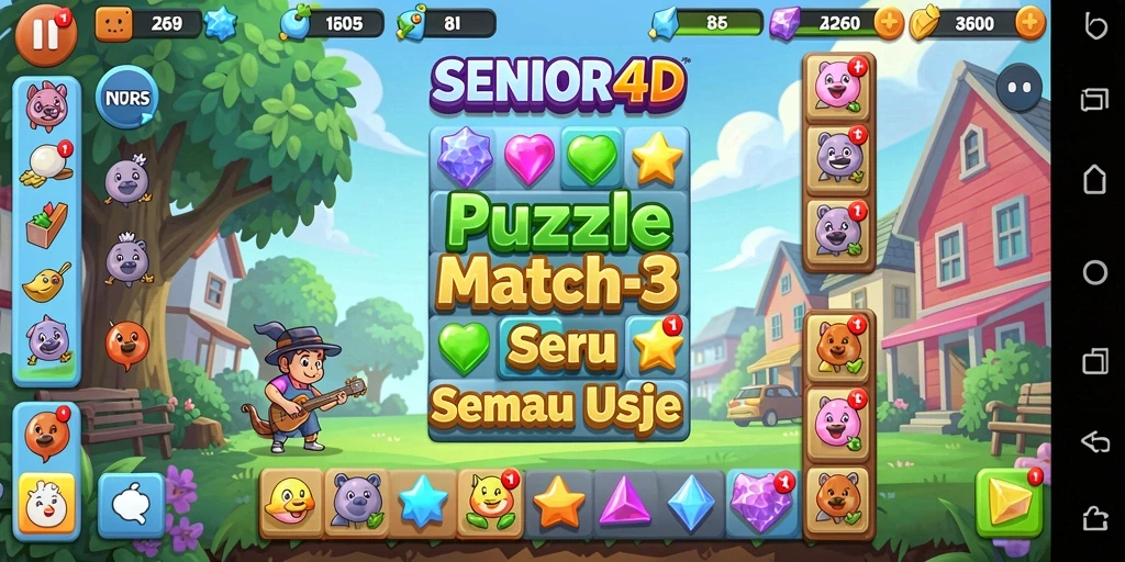 Tampilan screenshot gameplay SENIOR4D yang seru dan menantang.