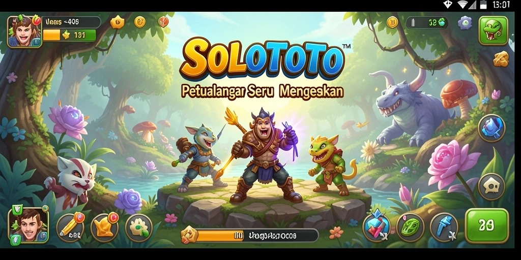 Tampilan gameplay yang mendebarkan di dunia petualangan SOLOTOTO.