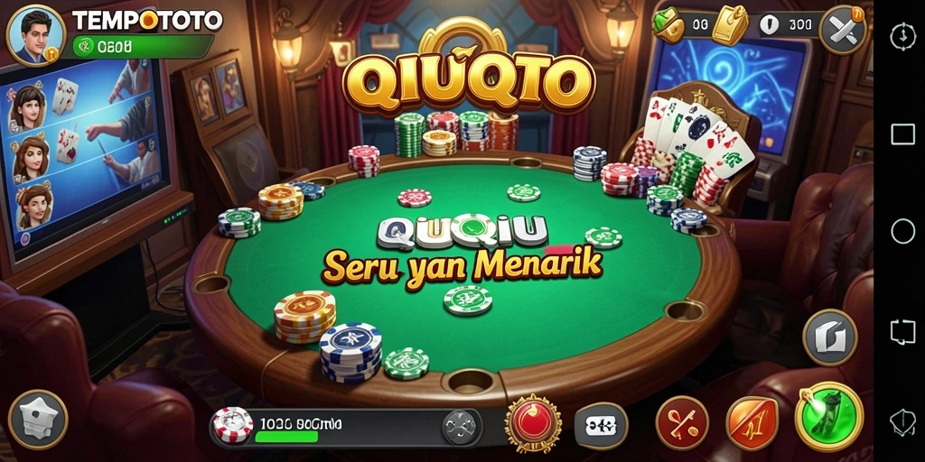 Screenshot TEMPOTOTO menunjukkan keseruan gameplay QiuQiu yang menantang.