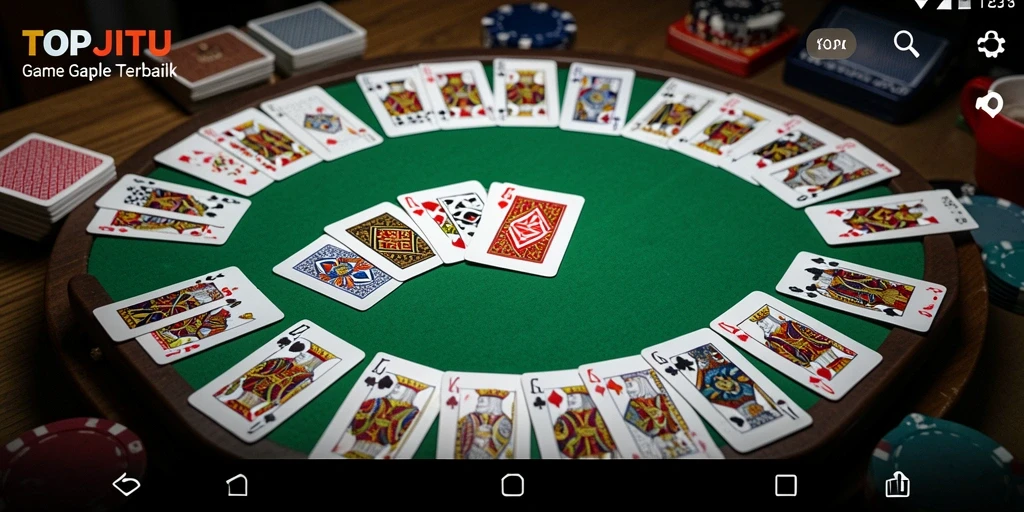 Gameplay seru di TOPJITU dengan fitur Gaple menarik.